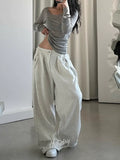 Aanya Retro Wide-Leg Sports Pants