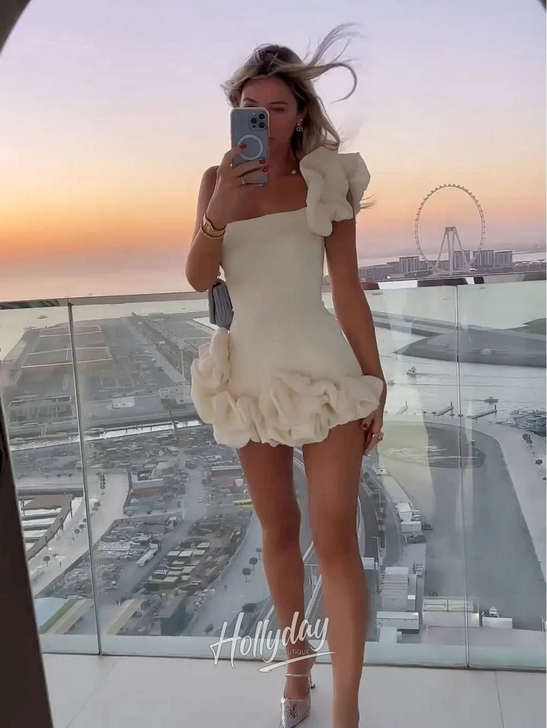 Ariana Ruffle Mini Dress