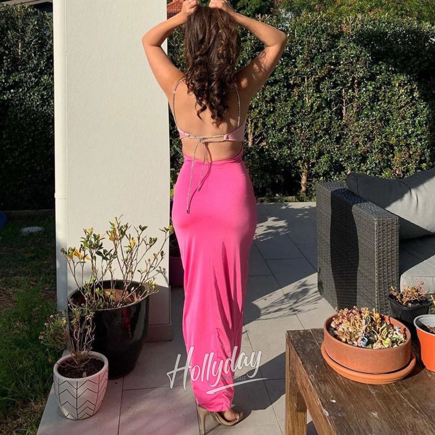 LaPose Fashion - Sheryl Maxi Dress - Backless Dresses, Bodycon Dresses, Clothing, Cut-Out Dresses, Dresses, Elegant Dresses, Formal Dress