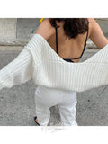 LaPose Fashion - Giosetta Knit Cardigan - Clothing, Crop Tops, Knitted Tops, Long Sleeve Tops, Tops, Winter Clothes