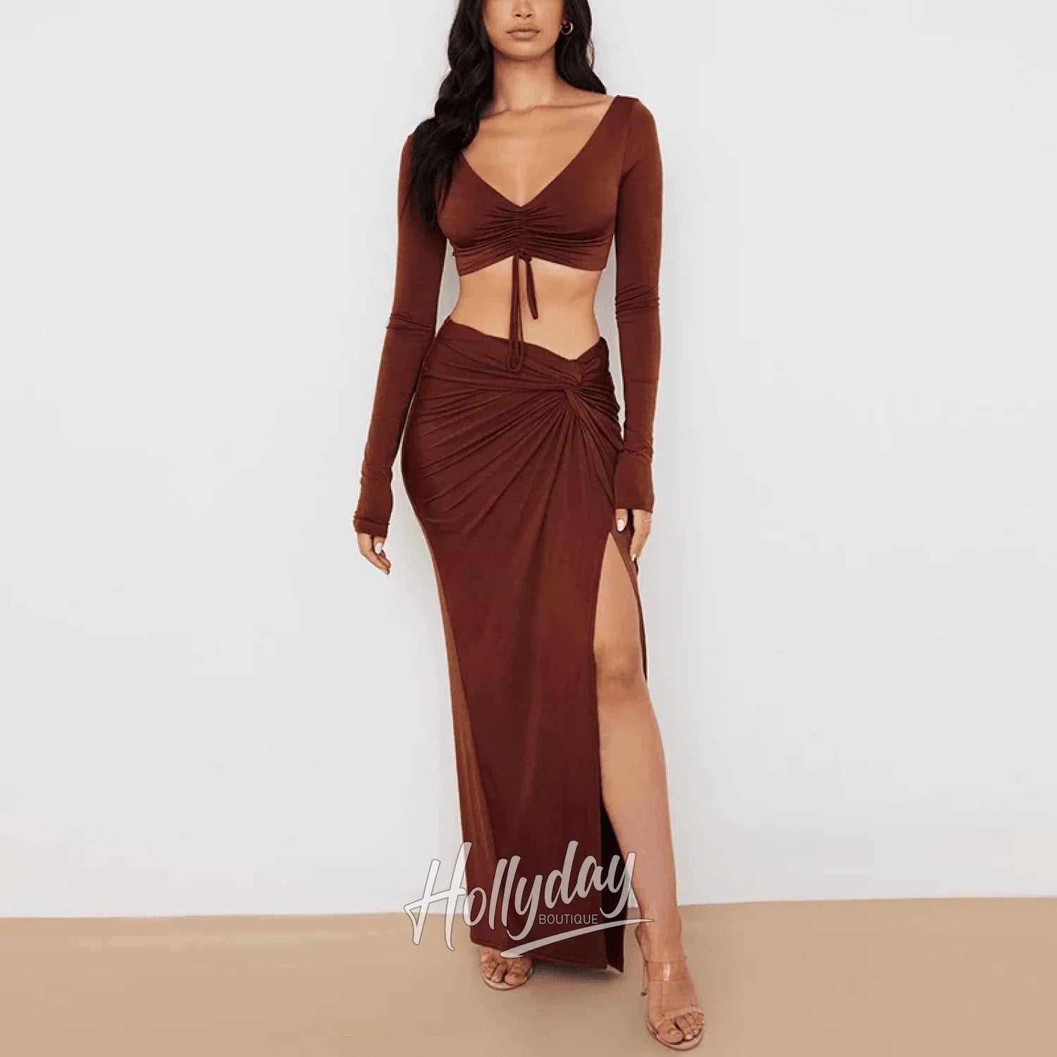 LaPose Fashion - Anita Long Skirt Set - Beach Dresses, Casual Dresses, Clothing, Daytime Dresses, Dresses, Going Out Dresses, Influencer, Lo