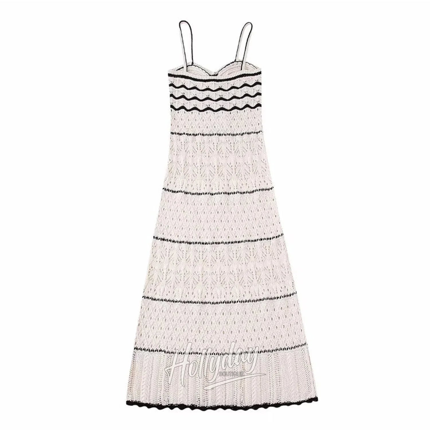 LaPose Fashion - Laken Knitted Dress - A-Line Dresses, Autumn Clothes, Autumn Dresses, Casual Dresses, Clothing, Crochet Dresses, Daytime D