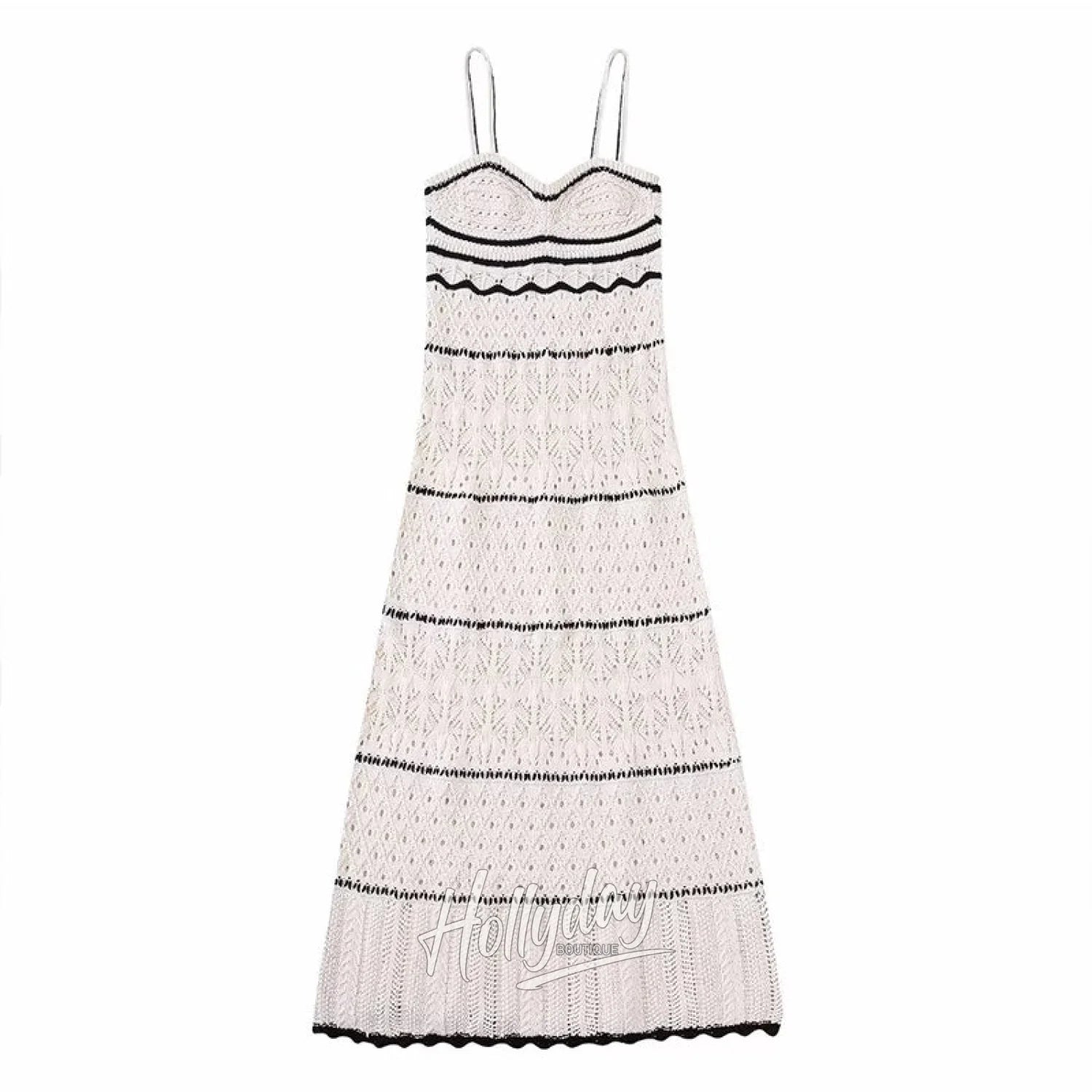 LaPose Fashion - Laken Knitted Dress - A-Line Dresses, Autumn Clothes, Autumn Dresses, Casual Dresses, Clothing, Crochet Dresses, Daytime D