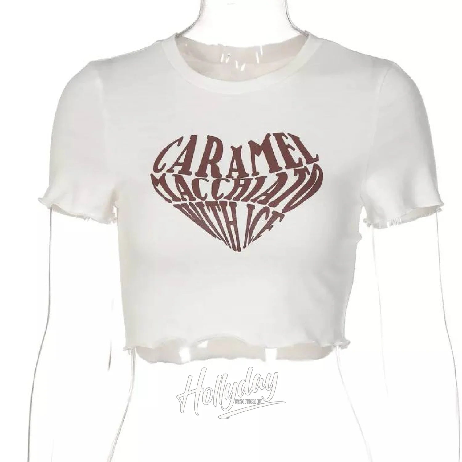 LaPose Fashion - Caramel Macchiato Shirt - Crop Tops, T-Shirts, Tops, Tops/Sweatshirts