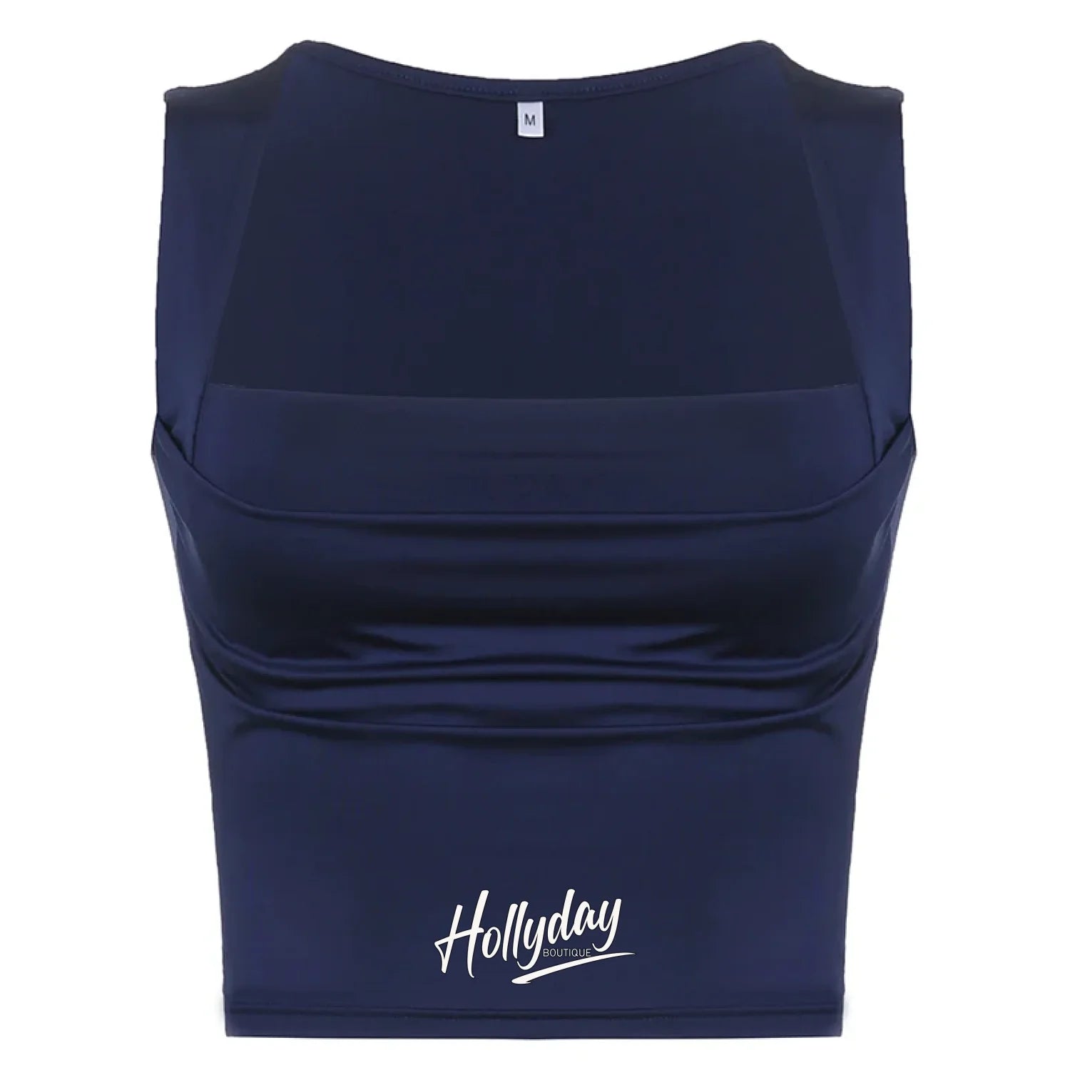 Chisom Retro Drawstring Two-Piece Set Navy Blue Top / S