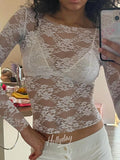 Daisy Lace Mesh Top