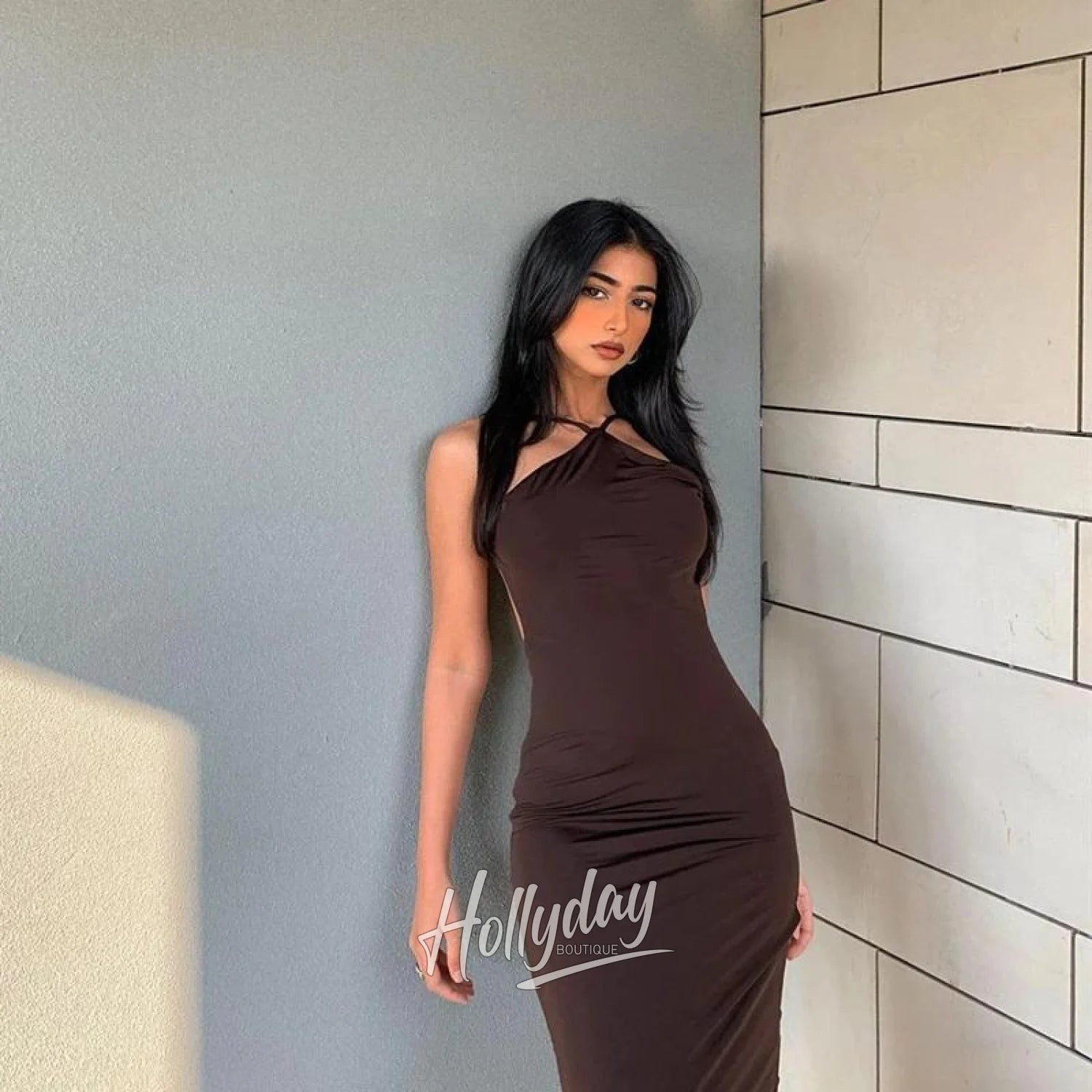 LaPose Fashion - Thalia Backless Midi Dress - 22Summer, ALS, Bodycon Dresses, Clothing, Club Dresses, Collab.Jan, Dresses, Elegant Dresses, Fall22