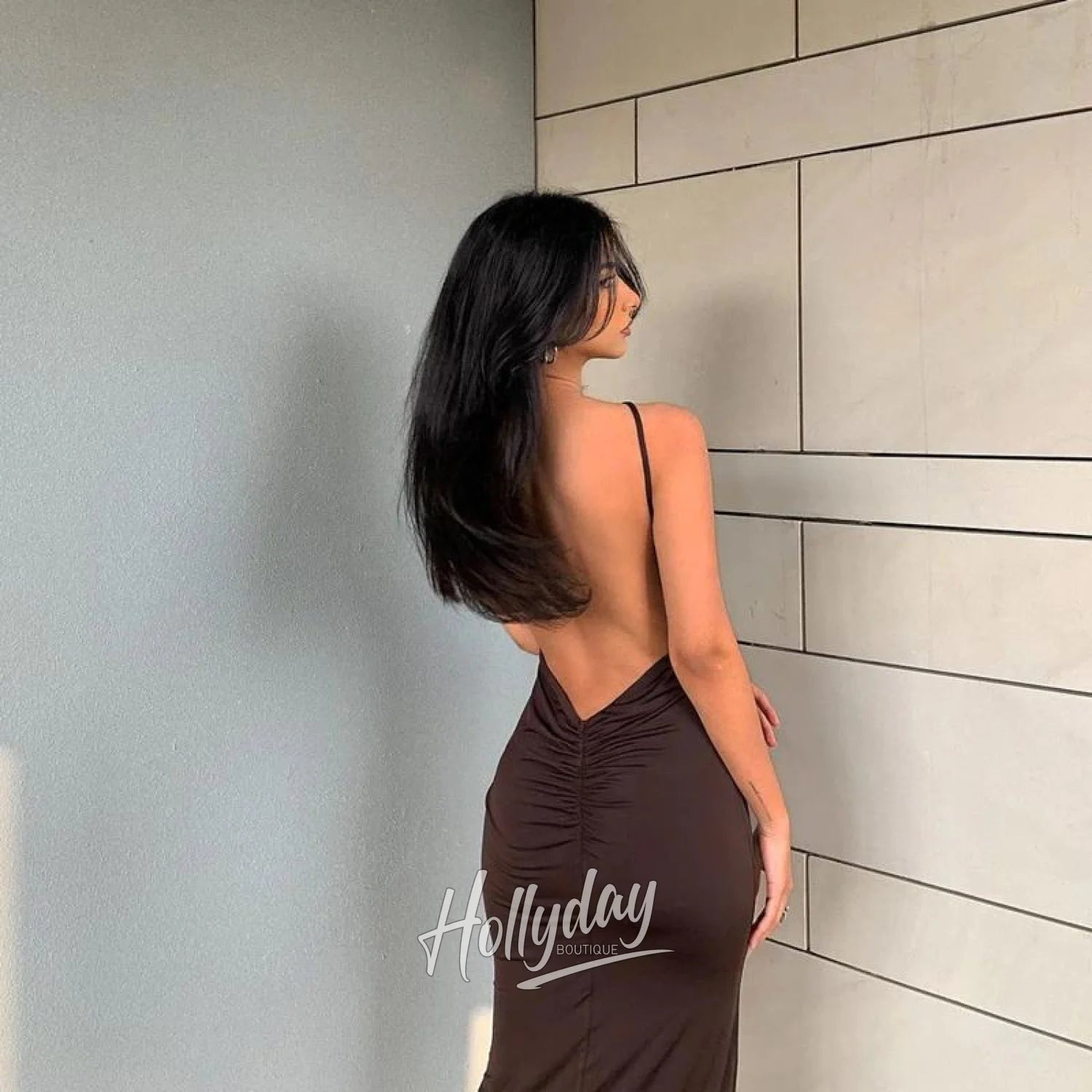 LaPose Fashion - Thalia Backless Midi Dress - 22Summer, ALS, Bodycon Dresses, Clothing, Club Dresses, Collab.Jan, Dresses, Elegant Dresses, Fall22