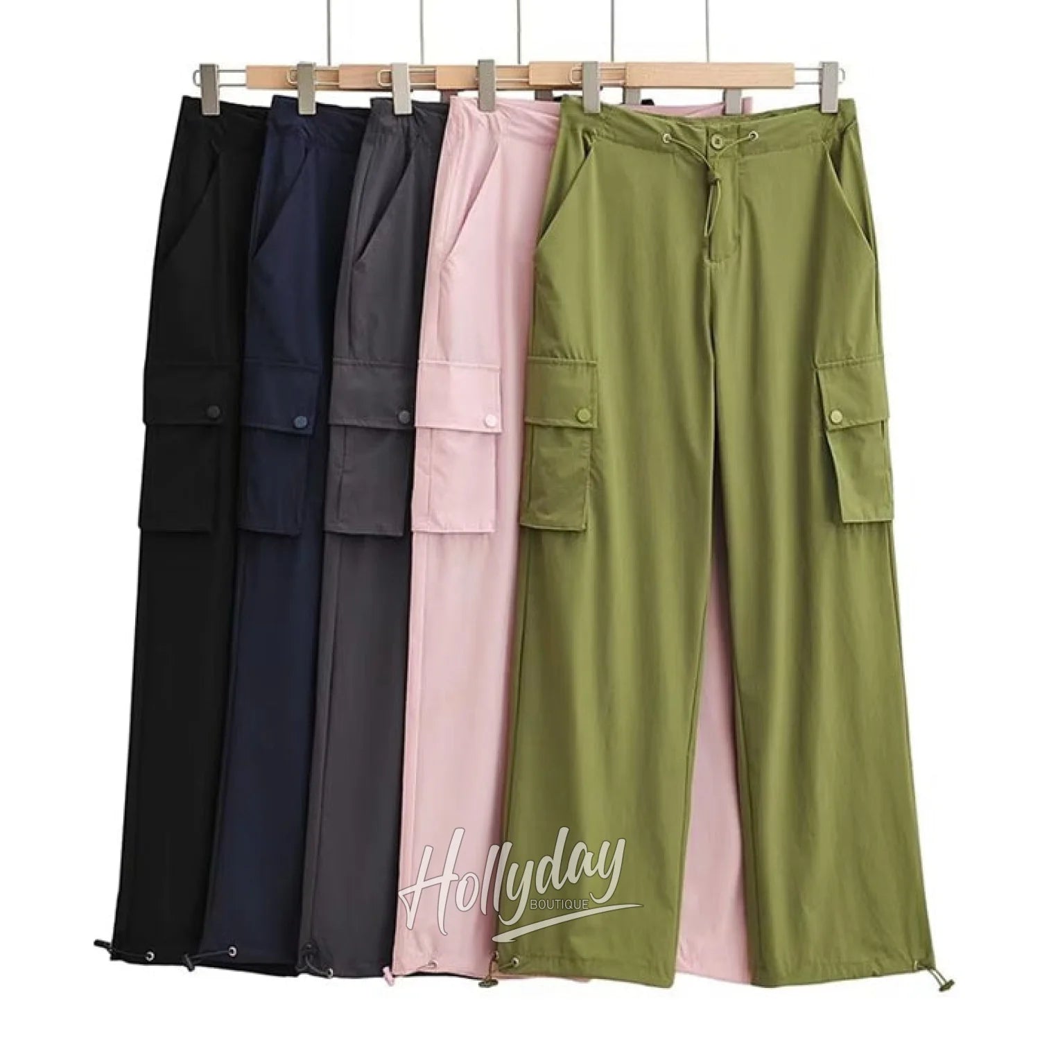 LaPose Fashion - Anais Wide Leg Casual Pants - Baggy Pants, Bottoms, Cargo Pants, Casual Pants, Clothing, Loose Pants, Low Waist Pants, Oversize Pa