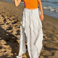 Fatma Ruffle Maxi Skirt Alees Fashion aleesfashion.com