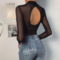 LaPose Fashion - Neala Mesh Bodysuit - Bodysuits, Clothing, Long Sleeve Tops, Mesh Tops, Sexy Clothes, Sexy Tops, Tops, Yk2 Clothes