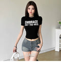 Embrace That You-Ness Print Slim T-Shirt