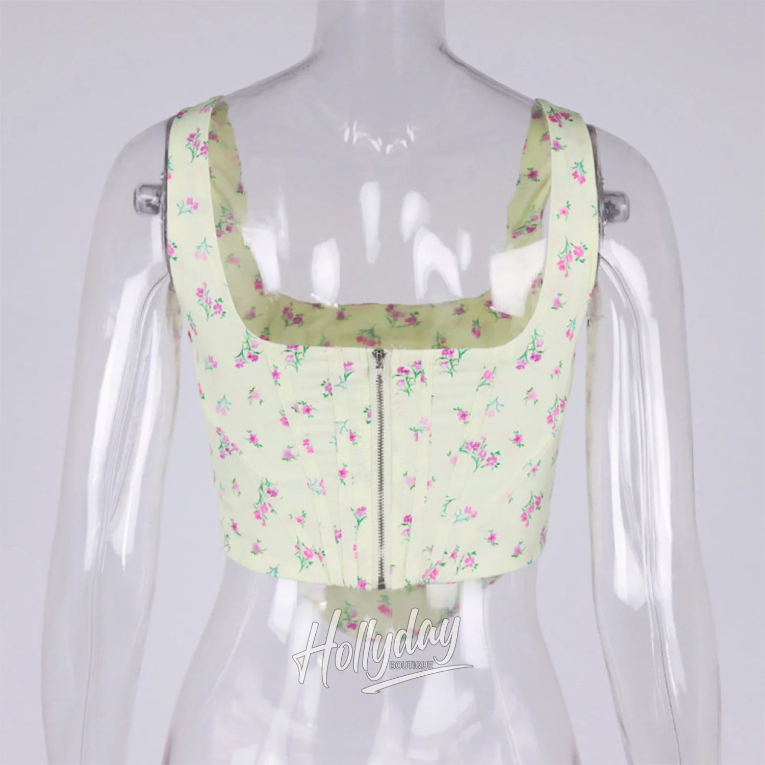 LaPose Fashion - Valerie Floral Corset Top - ALS, Clothing, Corset Tops, Crop Tops, Tops, Tops/Sweatshirts