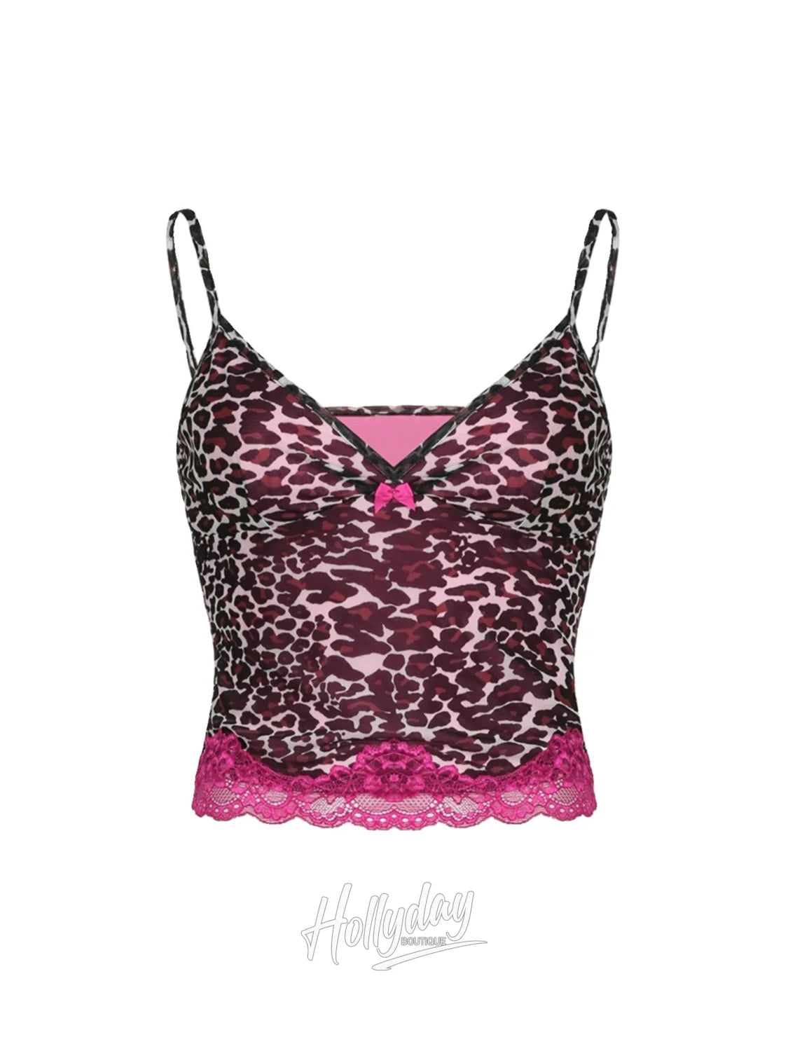 Faith Leopard Mesh Tank Top Hollyday Boutique