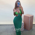 LaPose Fashion - Tawny Knit Maxi Dress - 22Summer, Backless Dresses, Beach Dresses, Clothing, Dresses, Going Out Dresses, June22collab, Knitt