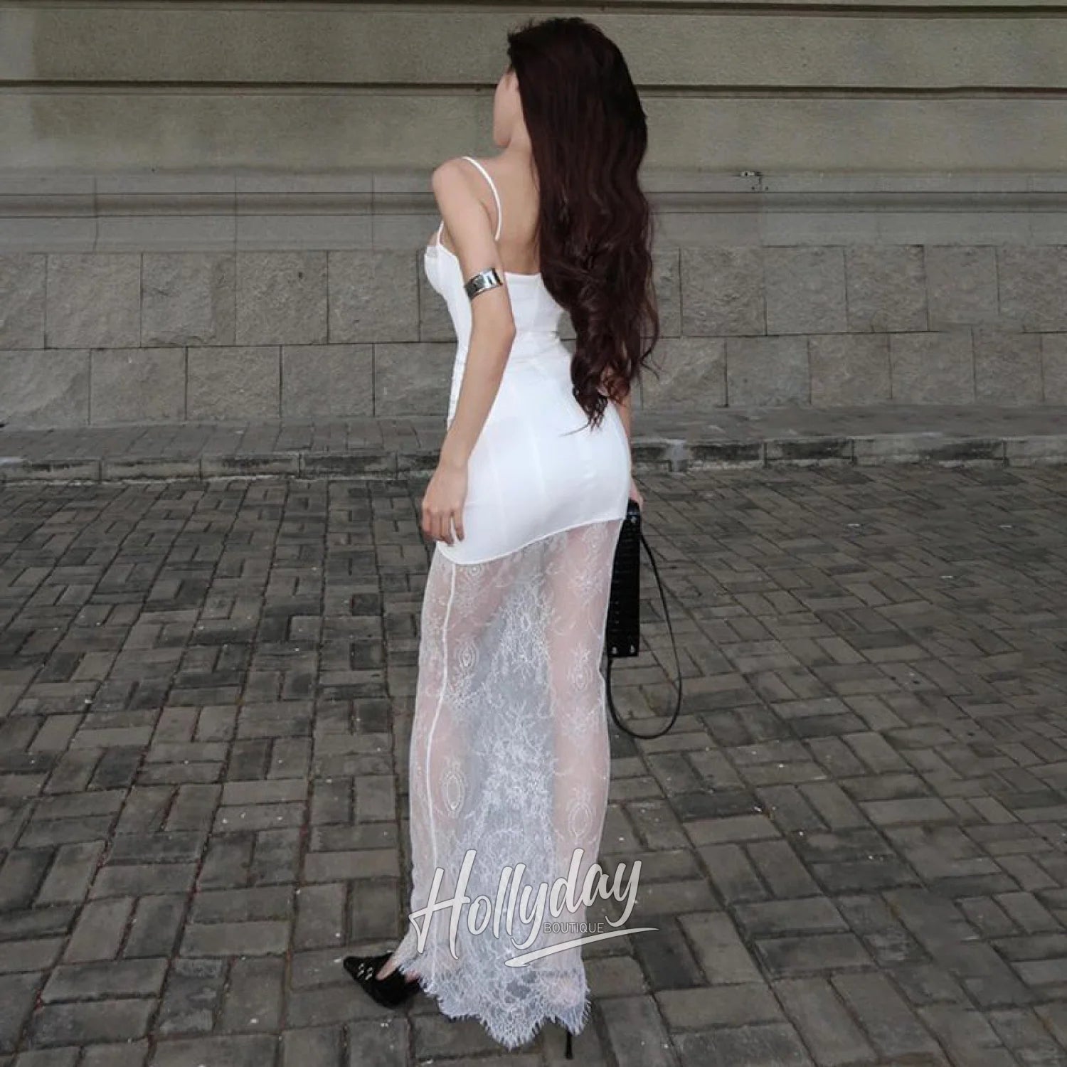 Jazlin Lace Maxi Dress Hollyday Boutique