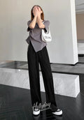 LaPose Fashion - Filomena Ruched Pants - Bottoms, Casual Pants, Clothing, Collab.Jan, Fall22, Home2, Loose Pants, Pants, Straight Pants