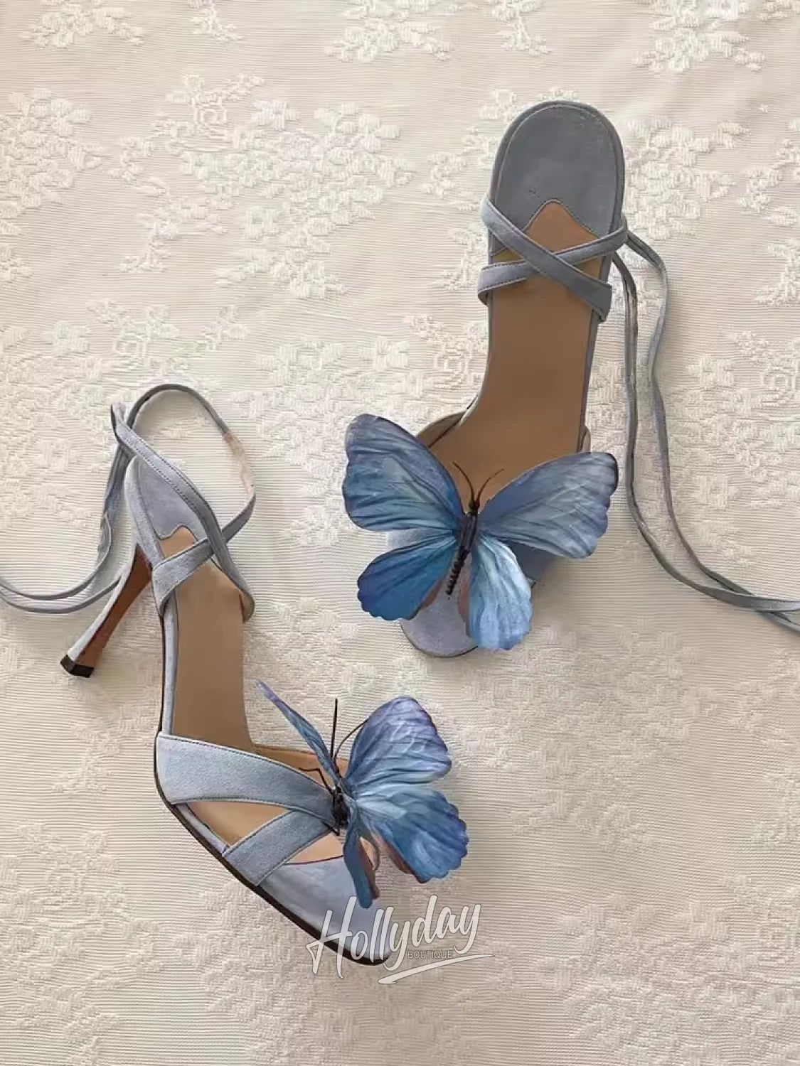 Lyla Butterfly Heels Hollyday Boutique