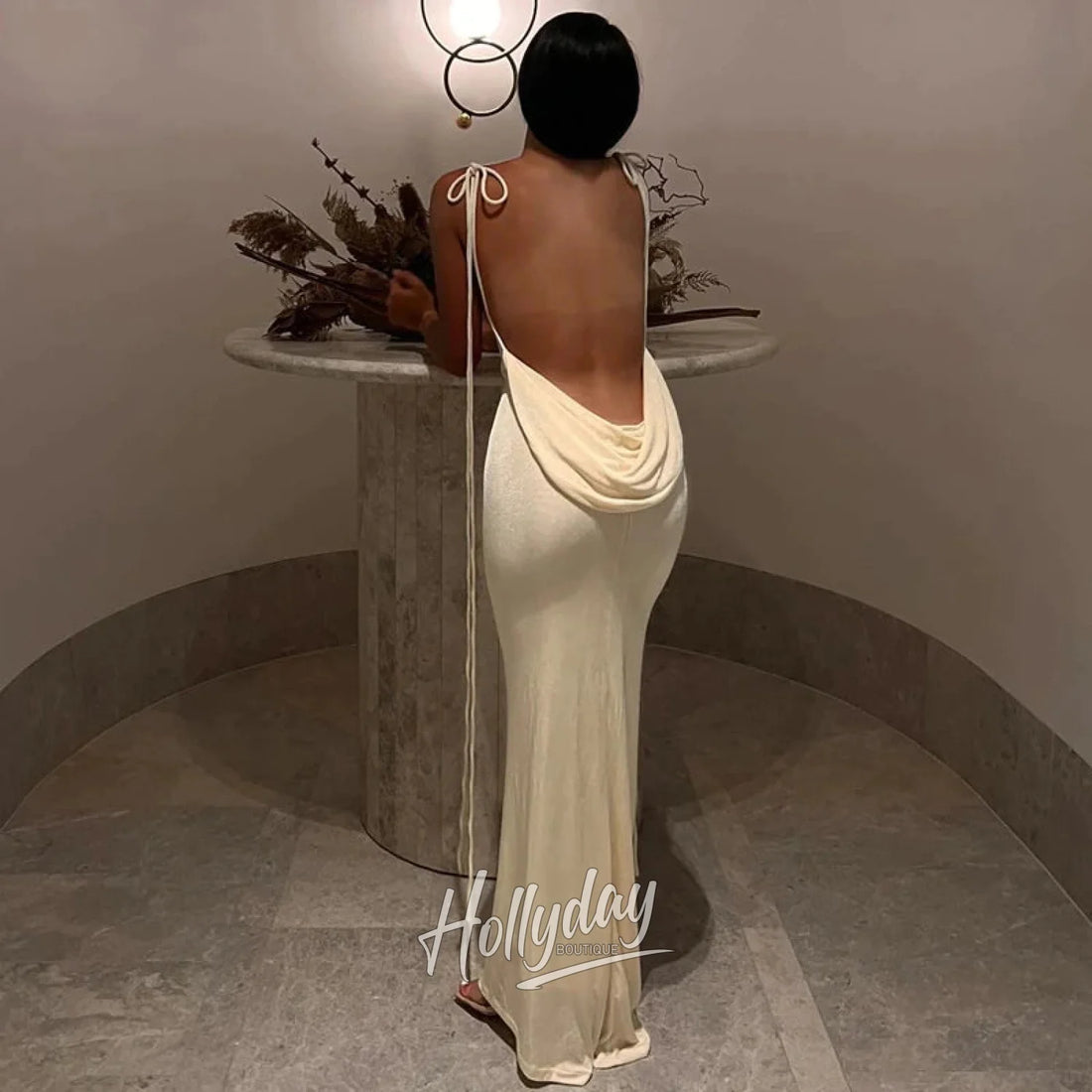 LaPose Fashion - Malvina Strappy Maxi Dress - Backless Dresses, Bodycon Dresses, Clothing, Club Dresses, Dresses, Elegant Dresses, Formal Dresses,