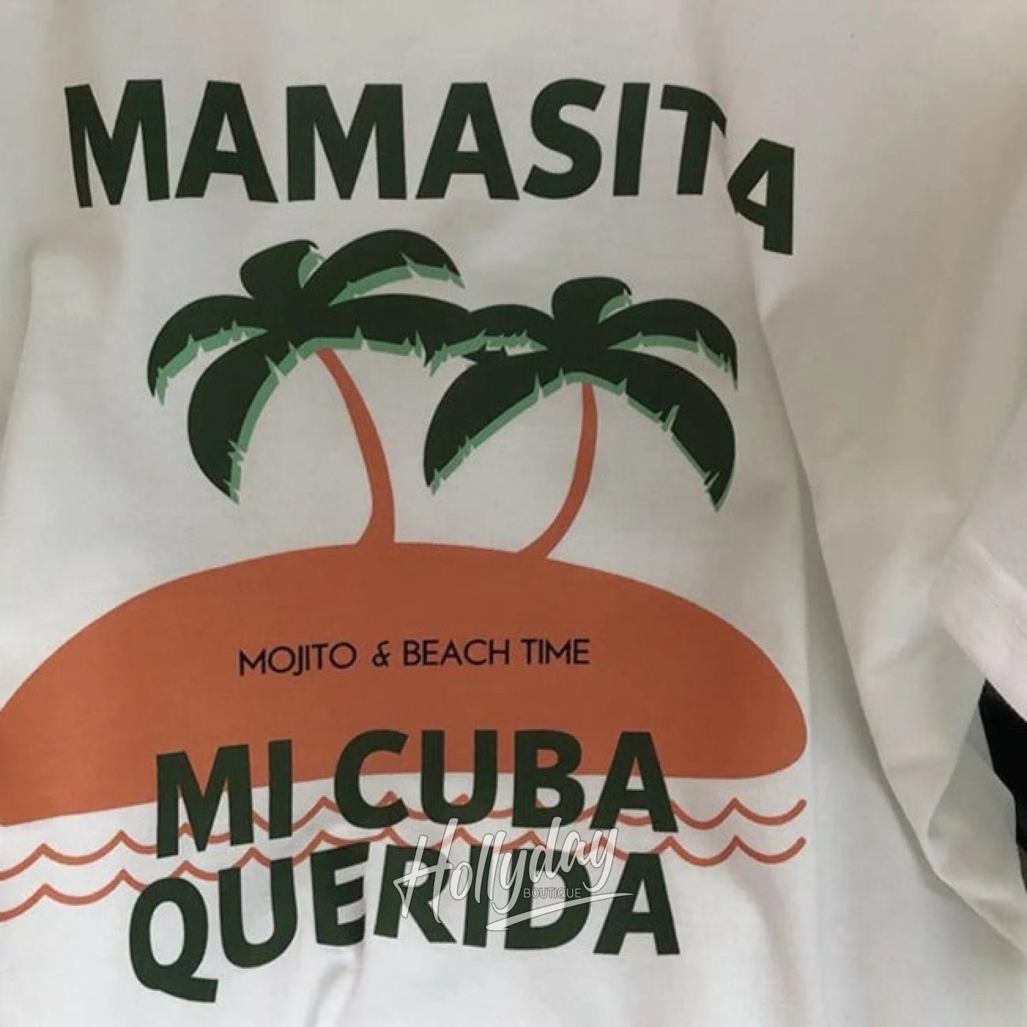 LaPose Fashion - Mamasita Loose T-Shirt - 22Summer, Clothing, Crop Tops, Fall22, Letter Print Tops, Short Sleeve Tops, T-Shirts, Tops