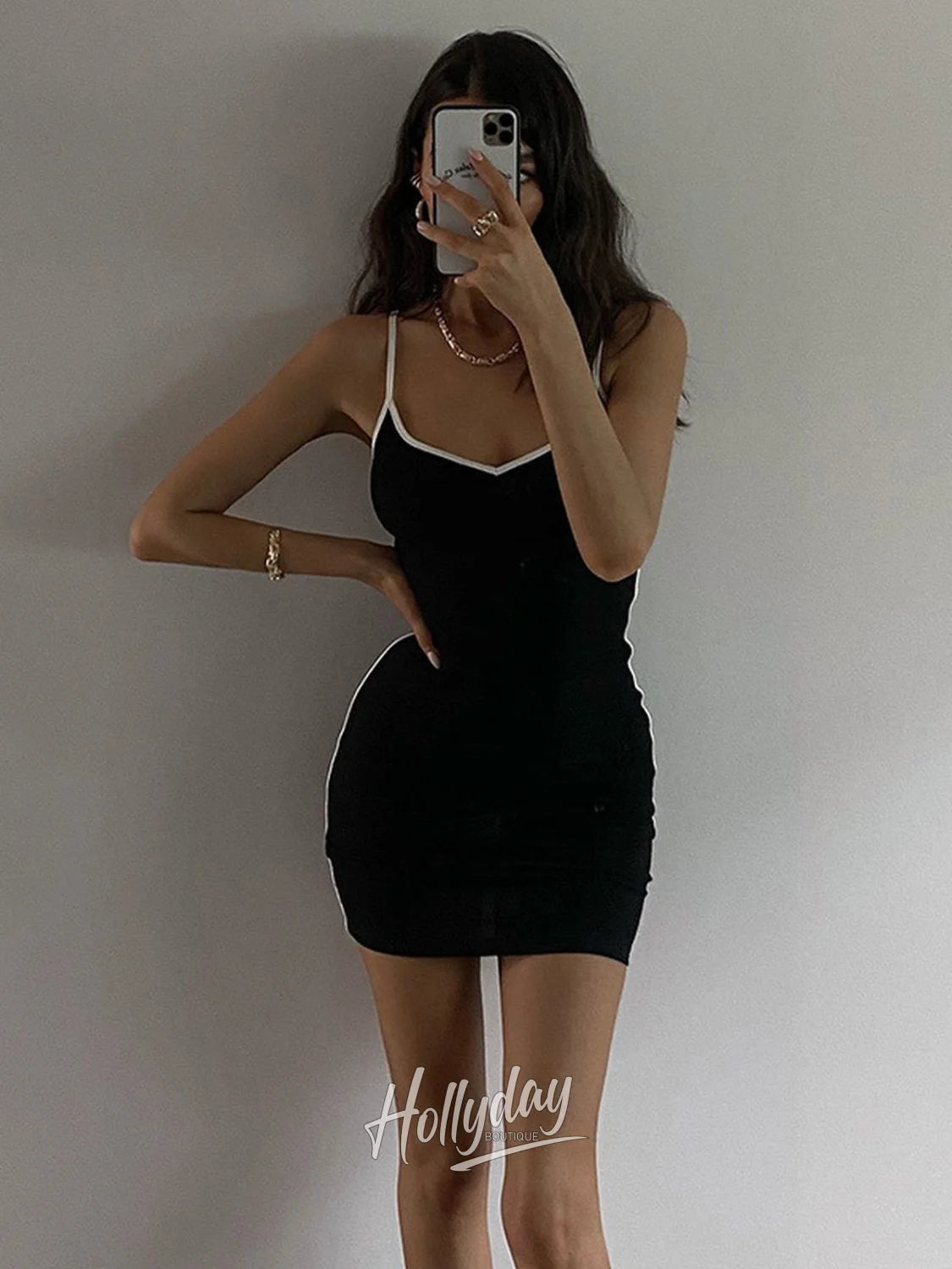 LaPose Fashion - Raelyn Mini Dress - Bodycon Dresses, Casual Dresses, Clothing, Daytime Dresses, Dresses, Going Out Dresses, Little Black