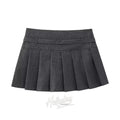 Natalia Belted Pleated Mini Skirt