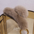 Pippa Faux Fur Hair Clip Brown