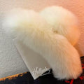 Pippa Faux Fur Hair Clip White