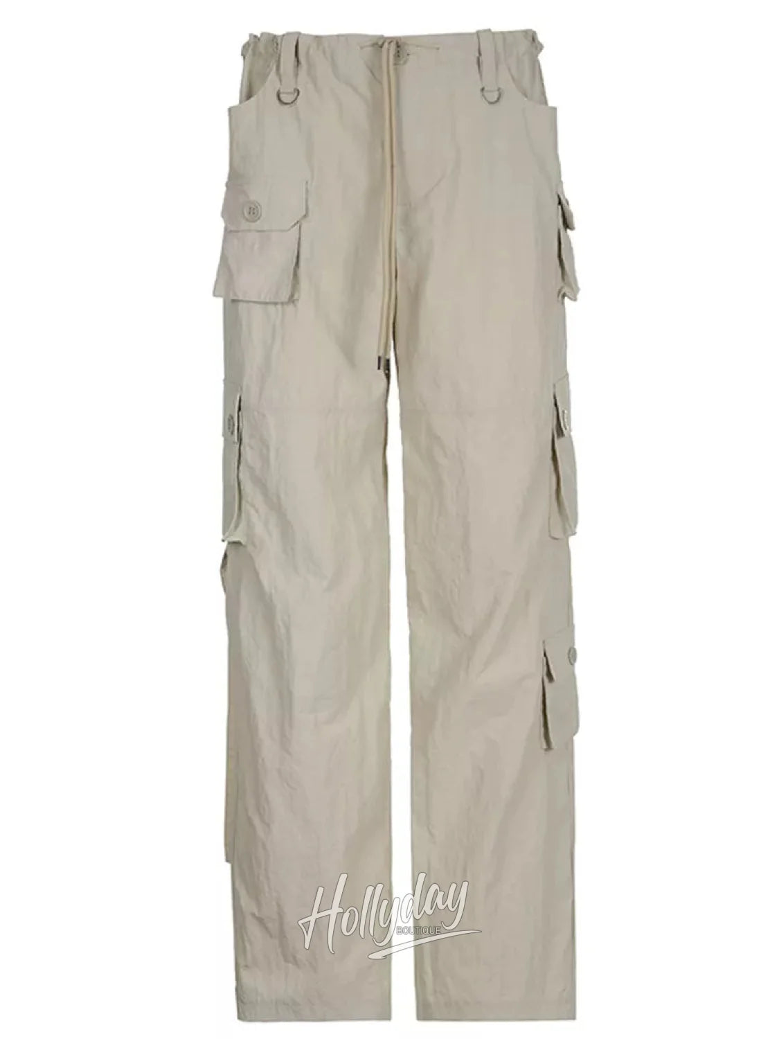 LaPose Fashion - Ilaria Low Waist Cargo Pants - Baggy Pants, Bottoms, Cargo Pants, Casual Pants, Loose Pants, Low Waist Pants, Oversize Pants, Parac