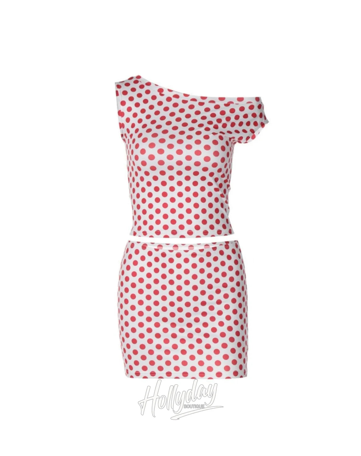 Seeren Polka-Dot Skirt Set Hollyday Boutique