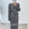 LaPose Fashion - Stansie Knit Skirt Set - Autumn Clothes, Casual Sets, Clothing, Fall Clothes, Knitted Dresses, Knitted Sets, Knitted Skirts, 