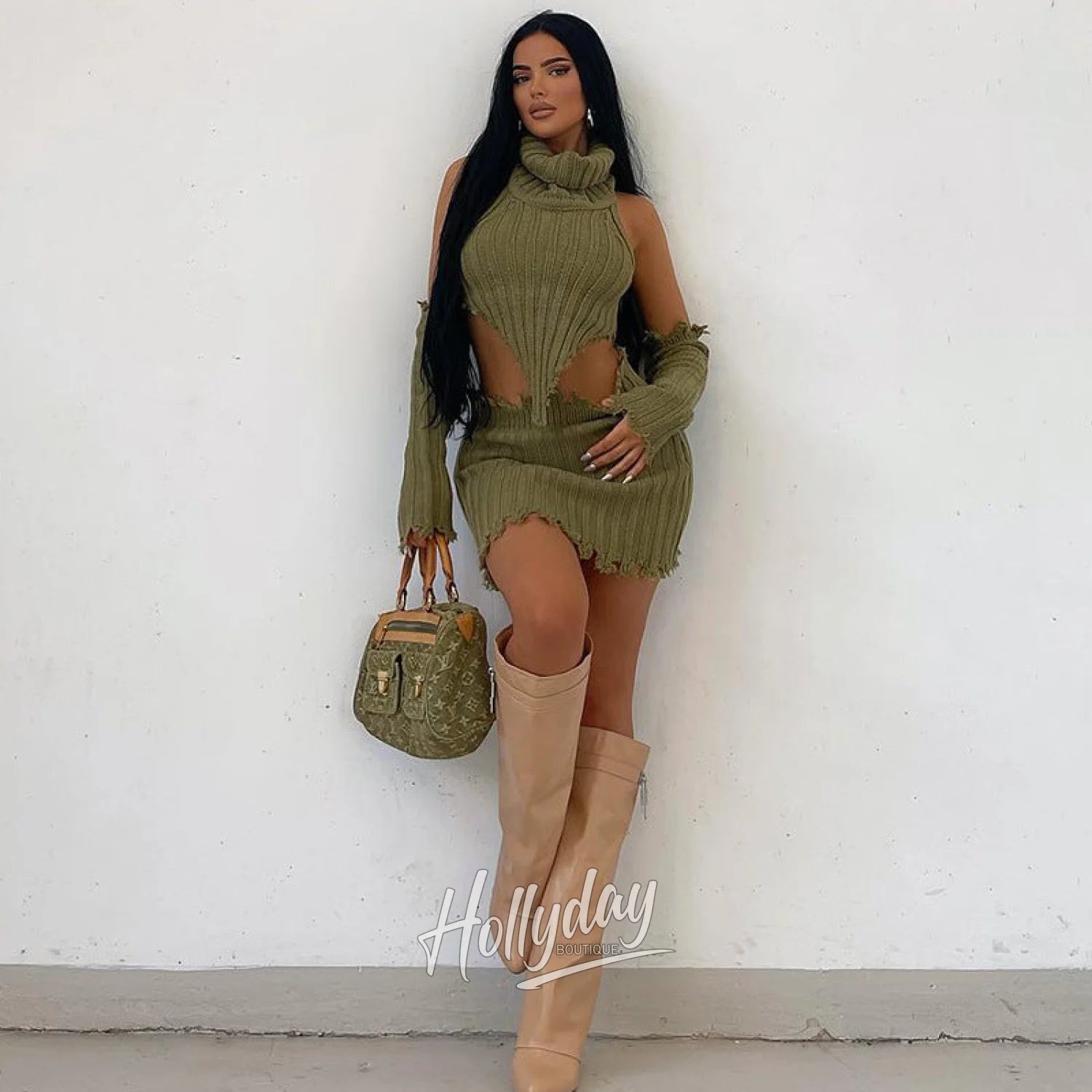 LaPose Fashion - Esha Knitted Set - Autumn Clothes, Casual Sets, Clothing, Collab.Jan, Fall Clothes, Festival Clothes, Matching Sets, Ou