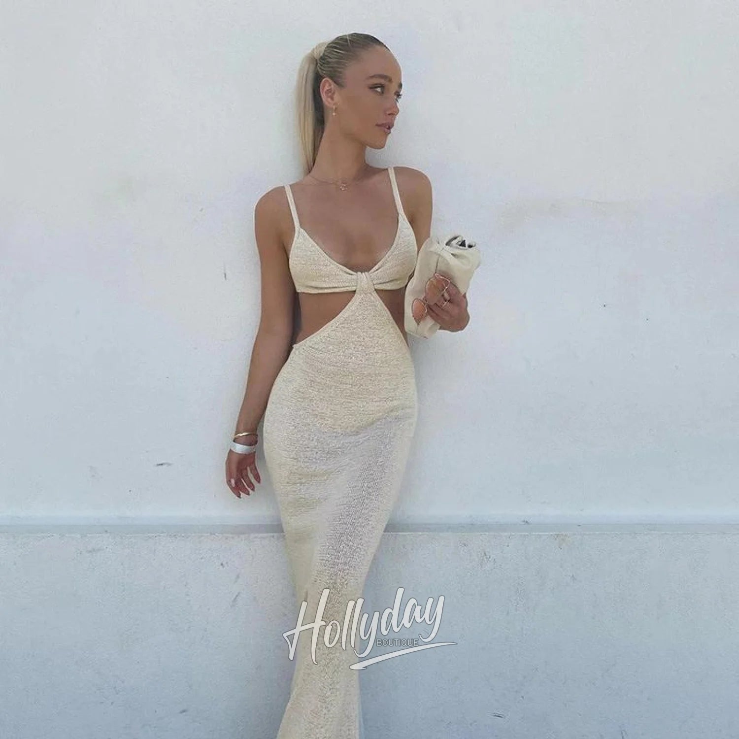 LaPose Fashion - Tracy Knit Maxi Dress - Casual Dresses, Clothing, Daytime Dresses, Dresses, Elegant Dresses, Influencer, Maxi Dresses, Sexy 