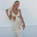 LaPose Fashion - Tracy Knit Maxi Dress - Casual Dresses, Clothing, Daytime Dresses, Dresses, Elegant Dresses, Influencer, Maxi Dresses, Sexy 