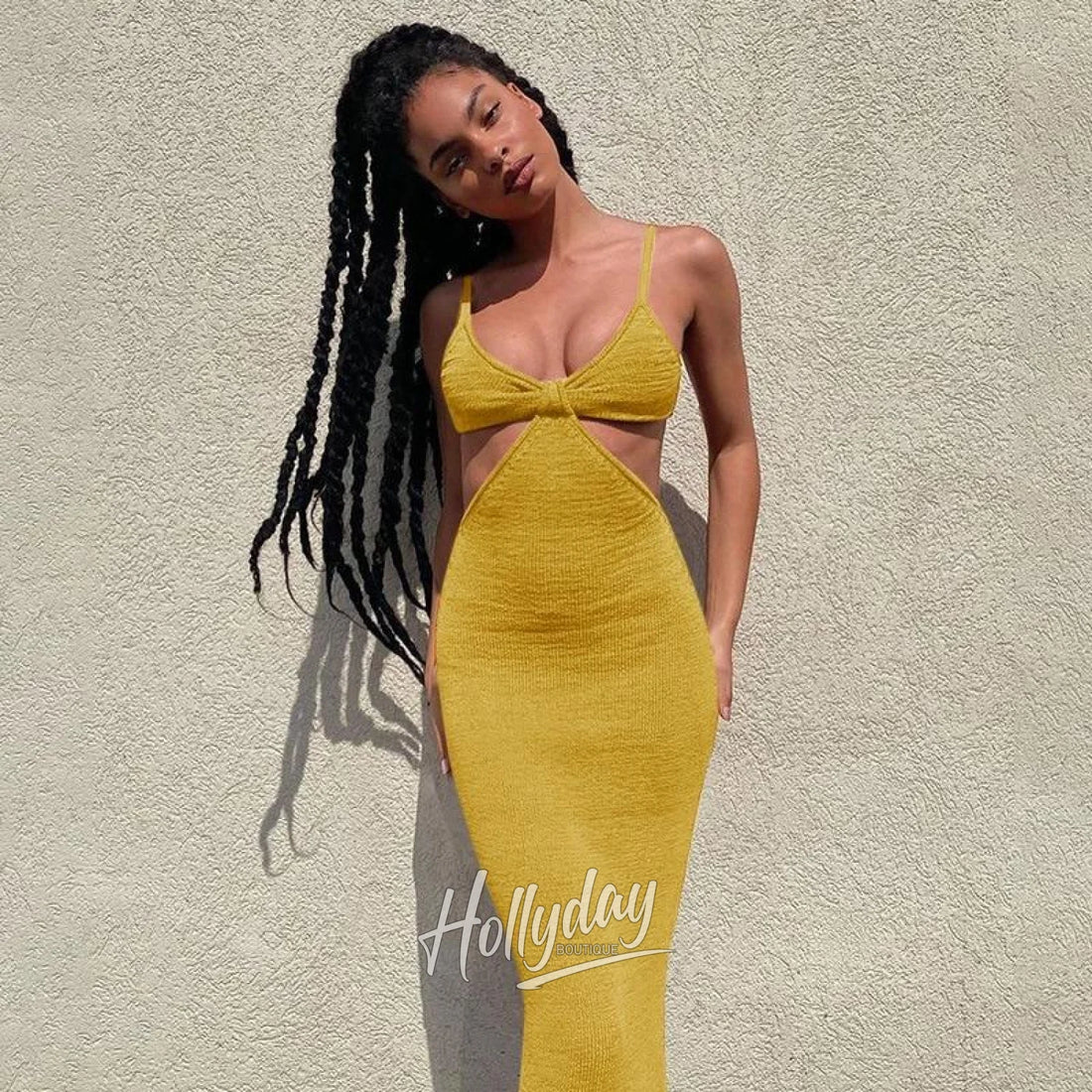 LaPose Fashion - Tracy Knit Maxi Dress - Casual Dresses, Clothing, Daytime Dresses, Dresses, Elegant Dresses, Influencer, Maxi Dresses, Sexy 